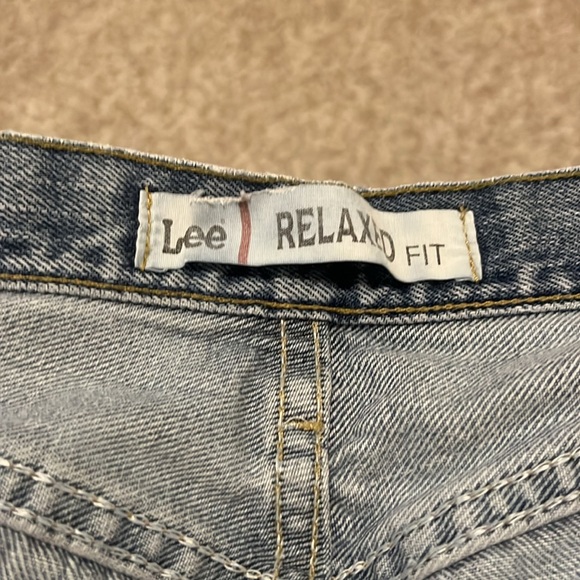 Men’s Distressed Lee Relaxed Fit Jeans 33 x 30 - Picture 14 of 15